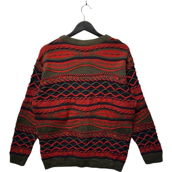 Vintage Women's La Dame 3D Patterned Cardigan Sweater M - Picture 5 of 7